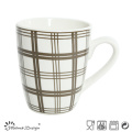 Caneca luxuosa simples 10oz do decalque da geometria